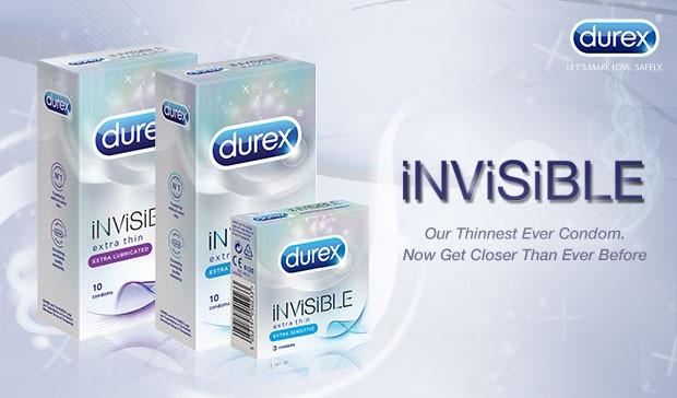 DUREX INVISIBLE EXTRA LUBRICATED 10S
