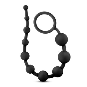 Anal Adventures Platinum Silicone Large Anal Beads or 10 Anal Beads Anal - Anal Beads & Balls Buy Sex Toys in Singapore LoveisLove U4Ria