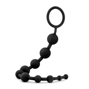 Anal Adventures Platinum Silicone Large Anal Beads or 10 Anal Beads Anal - Anal Beads & Balls Buy Sex Toys in Singapore LoveisLove U4Ria