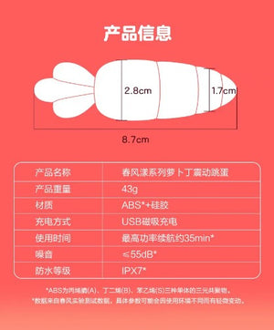 Tryfun Ripple Series Tiny Carrot Vibrating Bullet  Buy in Singapore LoveisLove U4Ria