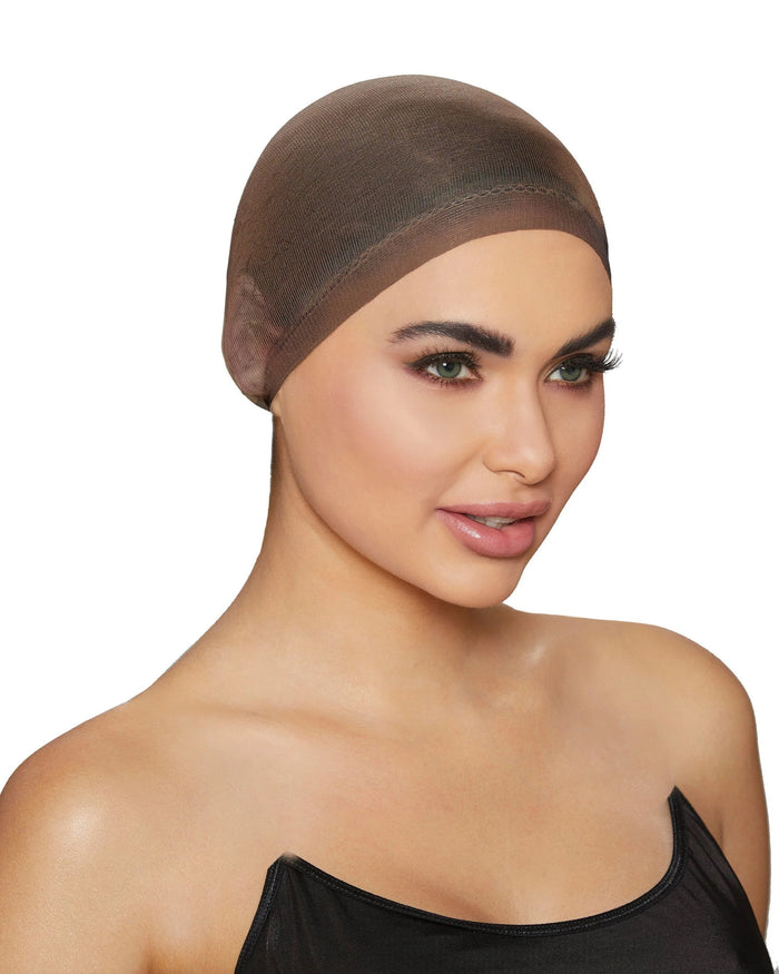 Dreamgirl 11541 Wig Cap Brown (2pcs)