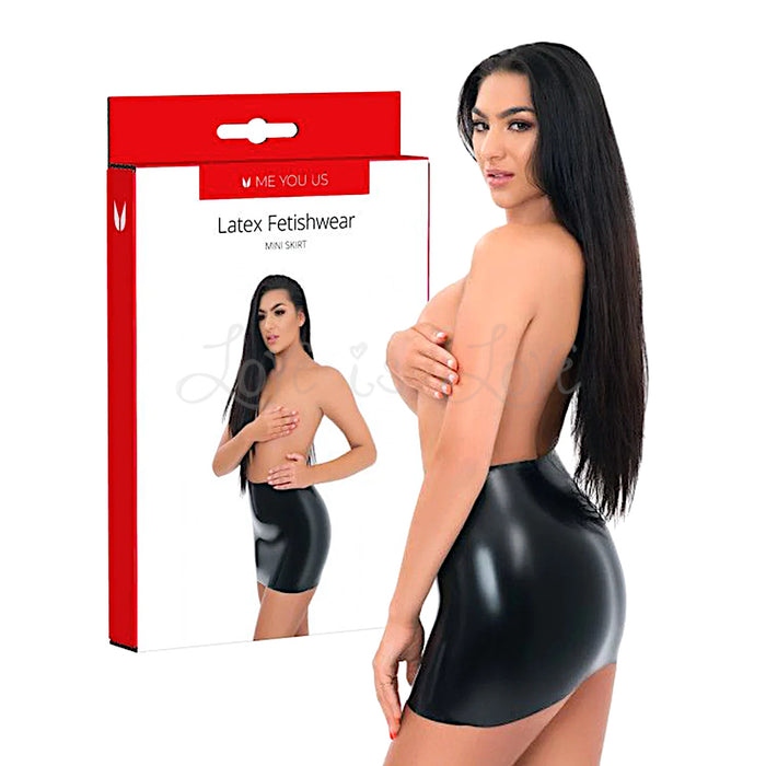 Me You Us Latex Mini Skirt