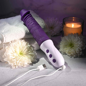 Evolved Plum Thrust Thrusting Realistic Dildo Vibrator Vibrators - Thrusting Vibrators Buy in Singapore LoveisLove U4Ria
