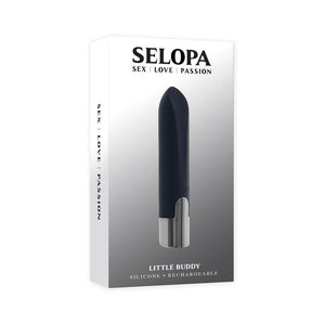 Selopa Little Buddy Silicone Bullet Vibrator Black Vibrators - Bullet & Egg Buy in Singapore LoveisLove U4Ria