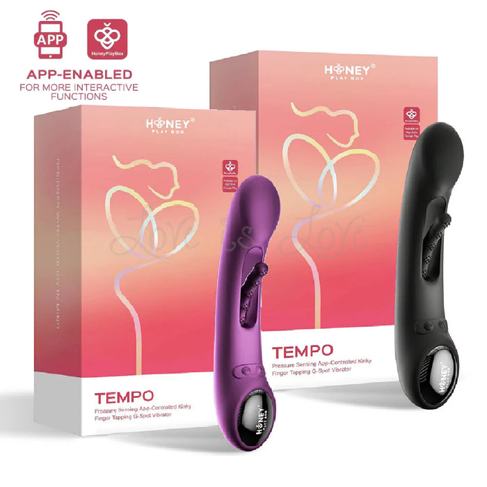 Honey Play Box Tempo Pressure Sensing App-Controlled Tapping G-Spot Vibrator