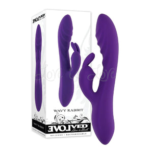 Evolved Wavy Rabbit G-Spot and Clitoral Rabbit Vibrator Vibrators - Rabbit Vibrators  Buy in Singapore LoveisLove U4Ria