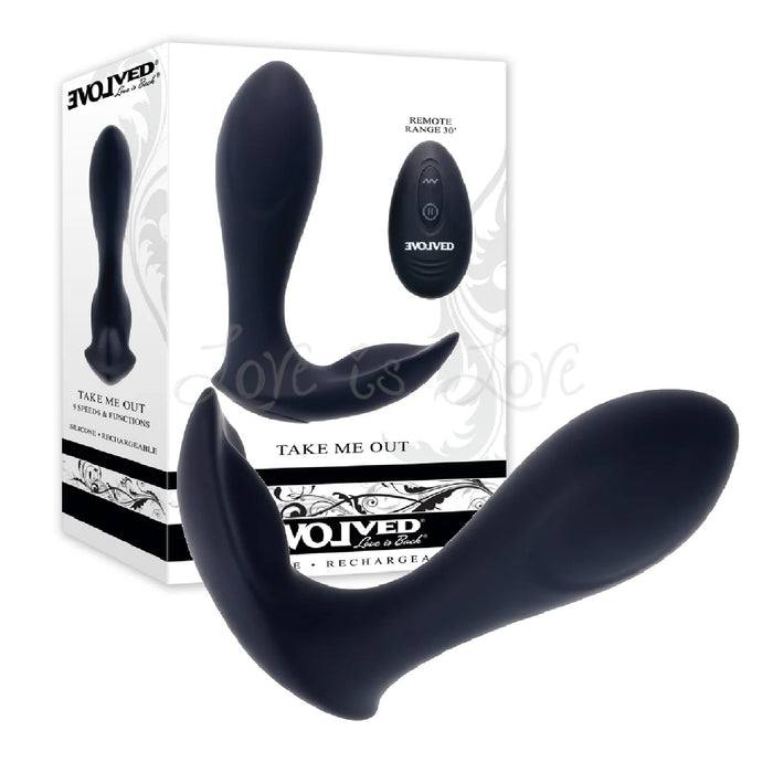 Evolved Take Me Out G-Spot & Clitoral Vibrator with Remote