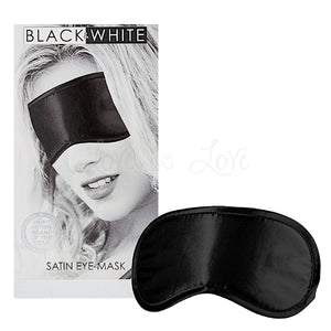 Shots Ouch! Black & White Satin Eye-Mask Blindfold Bondage - Blindfolds & Masks Buy Sex Toys in Singapore LoveisLove U4Ria