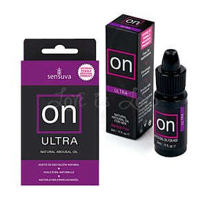 Sensuva ON For Her Natural Arousal Oil Ultra 5 ML 0.17 FL OZ (Menthol Free)(Safe To Ingest)(Newly Replenished) Enhancers & Essentials - Her Sex Drive Sensuva 