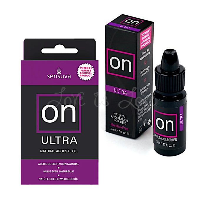 Sensuva ON For Her Natural Arousal Oil Ultra 5 ML 0.17 FL OZ (Menthol-Free)