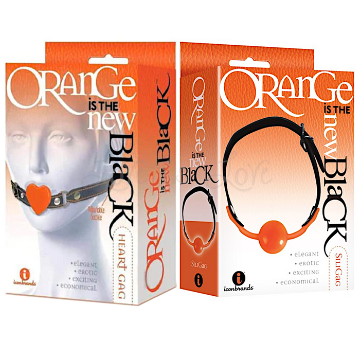 Icon Brands Orange Is The New Black Heart Gag or Ball Gag