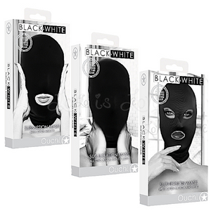 Shots Ouch! Black & White Submission or Subjugation or Subversion Mask