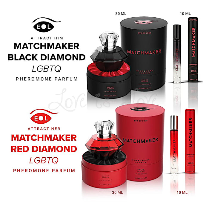 Eye of Love Matchmaker Pheromone Perfume Black Diamond or Red Diamond, Attract Him or Attract Her