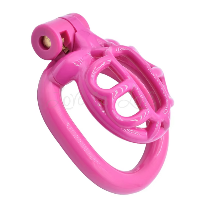 Pink Turtle Chastity Cage 4-Piece Ring Kit #78