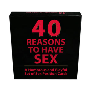 Kheper Games 40 Reasons to Have Sex Playful Set of Sex Position Cards Buy in Singapore LoveisLove U4Ria