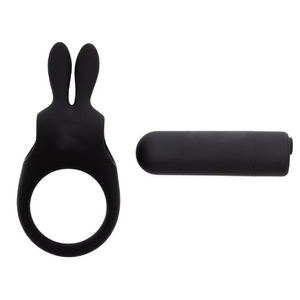 Bunny Vibrating Cock Ring with Rechargeable Bullet Cock Rings - Vibrating Cock Rings Buy in Singapore LoveisLove U4Ria