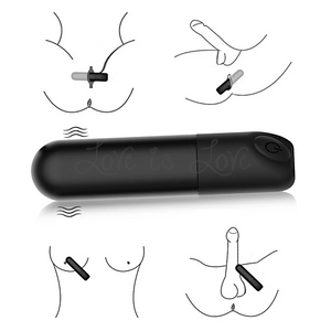 Round Pocket Bullet Vibrator Black Vibrators - Bullet & Egg  Buy in Singapore LoveisLove U4Ria