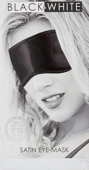 Shots Ouch! Black & White Satin Eye-Mask Blindfold Bondage - Blindfolds & Masks Buy Sex Toys in Singapore LoveisLove U4Ria