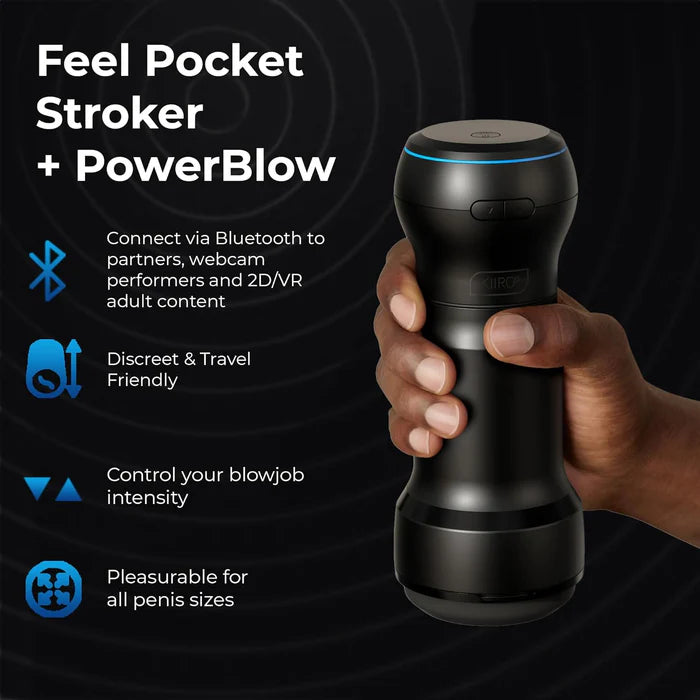 Kiiroo Feel Pocket Stroker + Powerblow Interactive Suction Device (New Release on Nov 2024)