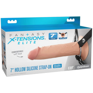 Fantasy X-Tensions Elite Hollow Silicone Strap-On 6 Inch or 7 Inch Hollow Strap-Ons Buy Sex Toys in Singapore LoveisLove U4Ria