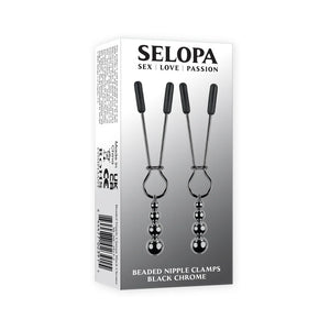 Selopa Beaded Nipple Clamps Stainless Steel Silver Rose Gold Black Chrome Nipple Toys - Nipple Clamps Buy in Singapore LoveisLove U4Ria 