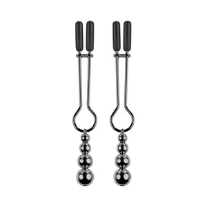 Selopa Beaded Nipple Clamps Stainless Steel Silver Rose Gold Black Chrome Nipple Toys - Nipple Clamps Buy in Singapore LoveisLove U4Ria 