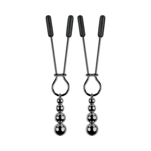 Selopa Beaded Nipple Clamps Stainless Steel Silver Rose Gold Black Chrome Nipple Toys - Nipple Clamps Buy in Singapore LoveisLove U4Ria 