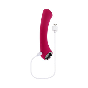 Evolved Pleasure Curve Silicone G-Spot Vibrator Burgundy Vibrators - G-Spot Vibrators  Buy in Singapore LoveisLove U4Ria