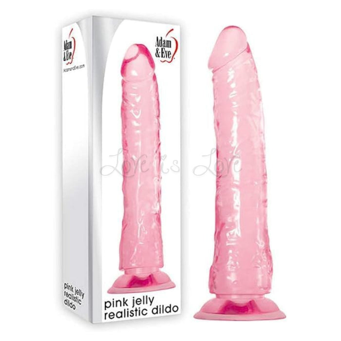 Adam & Eve Jelly Slim Dildo Pink 6 Inch