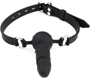 Adjustable Realistic Silicone Penis Gag Black Bondage - Ball & Bit Gags  Buy Sex Toys in Singapore LoveisLove U4Ria