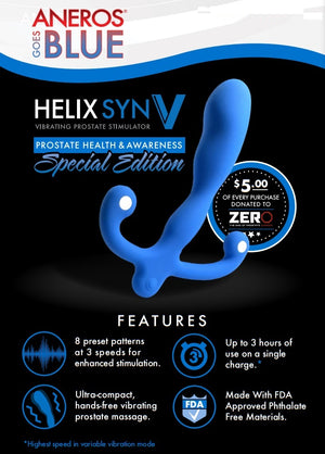 Aneros Limited Special Edition Aneros Blue Helix Syn Vibrating