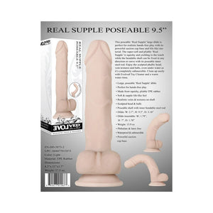 Evolved Real Supple Poseable Suction Cup Dildo With Balls Beige or Brown Buy in Singapore LoveisLove U4Ria