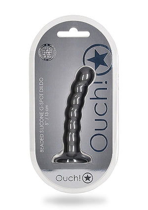 Shots Ouch! Beaded Silicone G-Spot Dildo 5 Inch