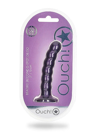 Shots Ouch! Beaded Silicone G-Spot Dildo 5 Inch