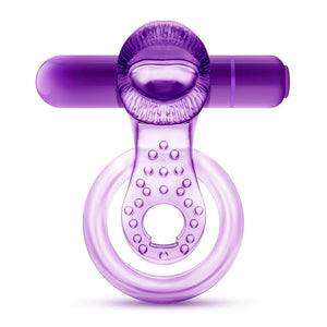 Blush Play With Me Lick It Vibrating Double Strap Cock Ring Purple Cock Rings - Vibrating Cock Rings Buy Sex Toys in Singapore LoveisLove U4Ria