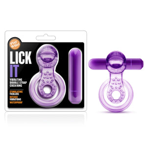 Blush Play With Me Lick It Vibrating Double Strap Cock Ring Purple Cock Rings - Vibrating Cock Rings Buy Sex Toys in Singapore LoveisLove U4Ria