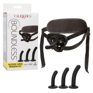 CalExotics Boundless Silicone Pegging Kit Strap On Curve or Straight Strap-Ons & Harnesses - Strap-On Kits  Buy in Singapore LoveisLove U4Ria