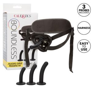 CalExotics Boundless Silicone Pegging Kit Strap On Curve or Straight Strap-Ons & Harnesses - Strap-On Kits  Buy in Singapore LoveisLove U4Ria