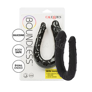 CalExotics Boundless AC/DC Dong Double-Ended Silicone Dildo Black Buy in Singapore LoveisLove U4Ria
