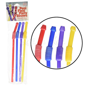 CalExotics Peni Flexi Party Straws, 4 Bendable Straws Buy in Singapore LoveisLove U4Ria