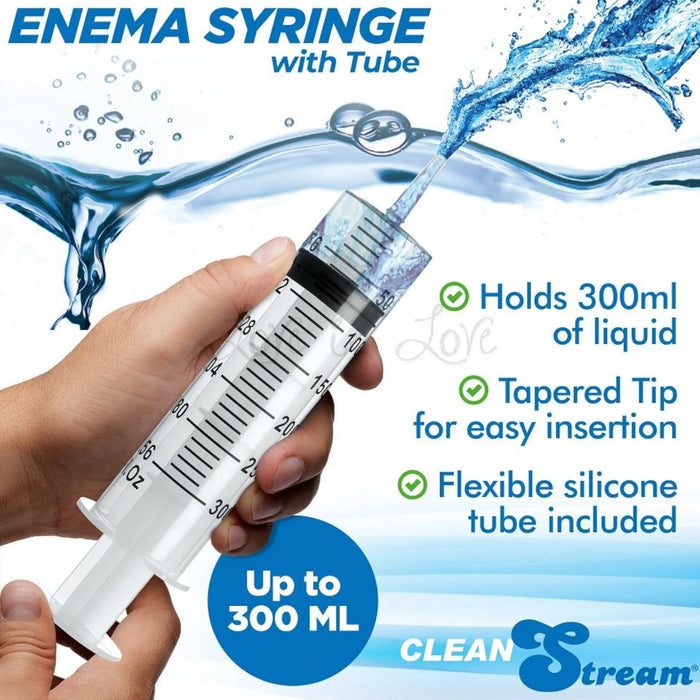 CleanStream Enema Syringe with Tube 300 ml