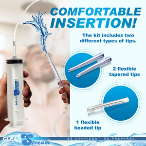 CleanStream Enema Syringe 150 ml With or Without Attachments