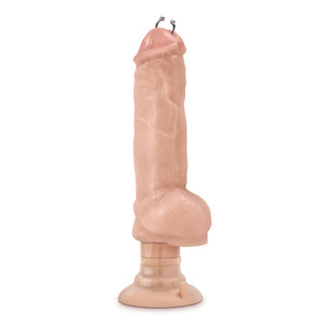 Coverboy Bad Boy Next Door Pierced 11 Inch Vibrating Dildo with Balls Beige