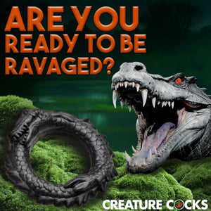 Creature Cocks Black Caiman Silicone Cock Ring Buy in Singapore LoveisLove U4Ria 