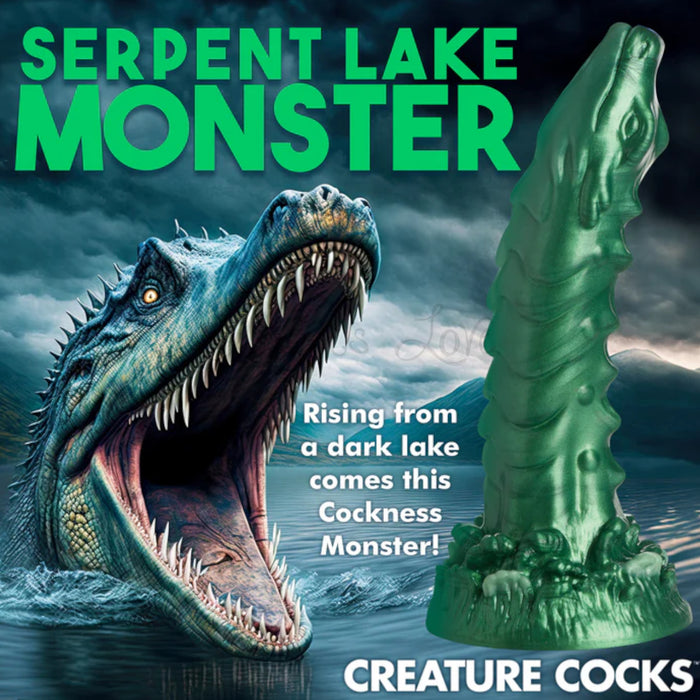 Creature Cocks Cockness Monster Lake Creature Silicone Dildo Green