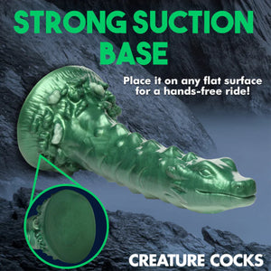 Creature Cocks Cockness Monster Lake Creature Silicone Dildo Green Buy in Singapore LoveisLove U4Ria 