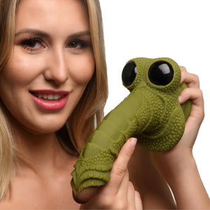 Creature Cocks Swamp Monster Green Scaly Silicone Dildo Buy in Singapore LoveisLove U4Ria 