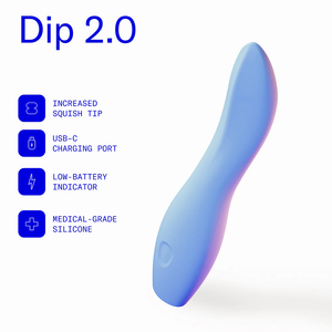 Dame Dip 2.0 Classic Vibrator Periwinkle Vibrators - Bullet Vibrator Buy Sex Toys in Singapore LoveisLove U4Ria