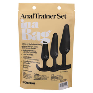 Doc Johnson In A Bag Anal Trainer 3-Piece Set Silicone Black Buy in Singapore LoveisLove U4Ria 