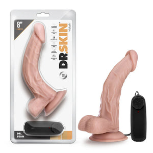 Blush Dr. Skin Remote Control Vibrating Realistic Cock With Suction Cup Base